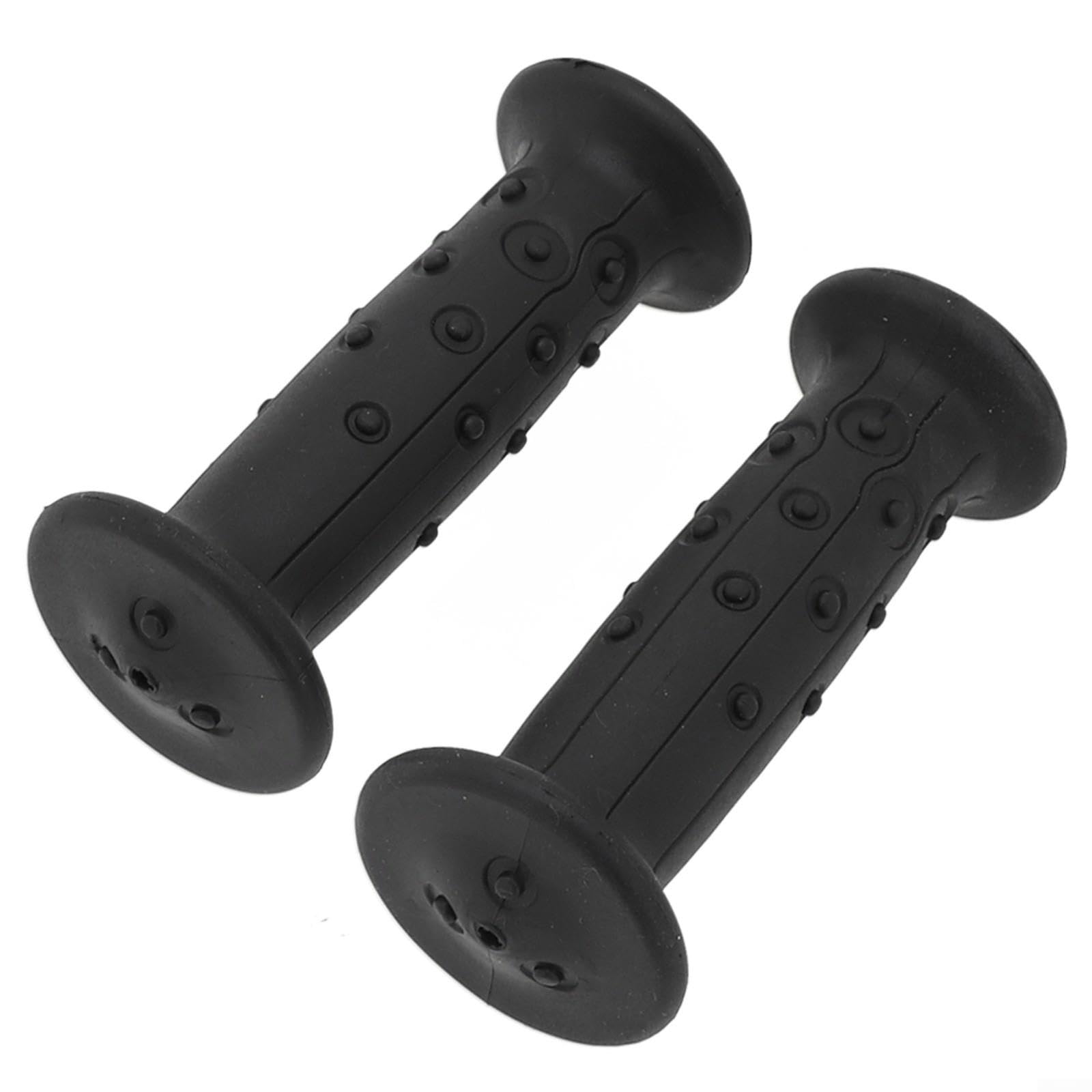 Kids Bike Handlebar Grips For BTWIN 14-16 Inch Bikes, 18Mm Inner Diameter Non-slip Rubber Covers, Fits 19Mm Round Bars, Safe Comfy Cycling Accessories, Sold In Pair.(G133 black pai)
