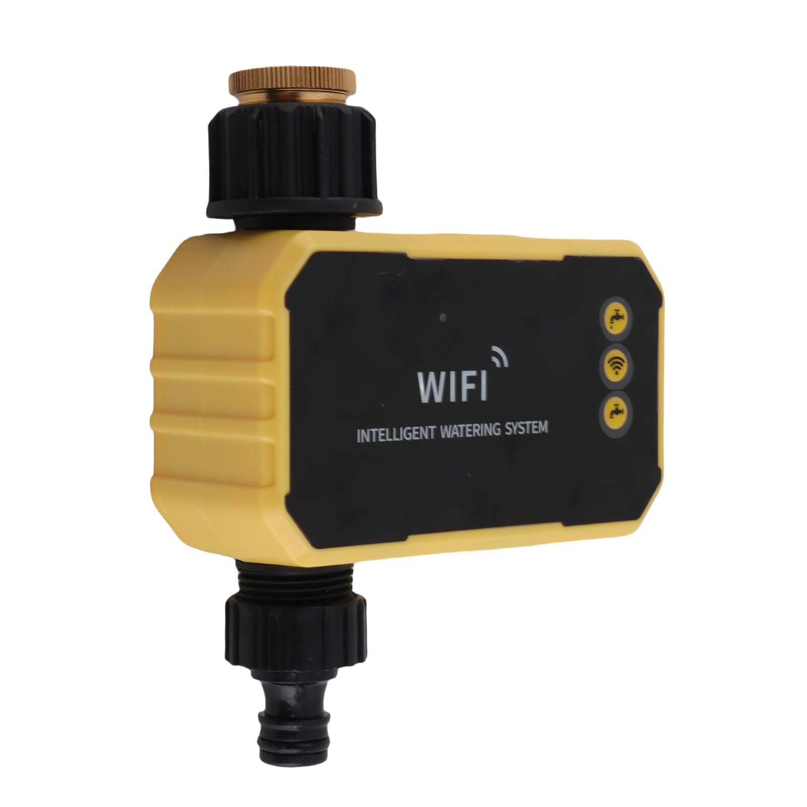 Regolatore Automatico per Irrigatore da Esterno con Timer per L'acqua WiFi con Sensore Pioggia Intelligente, a Energia Solare, Ideale per Pareti Verdi Domestiche, Materiale ABS