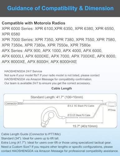 Oreillette micro Motorola APX6000 pour coordination sur le terrain