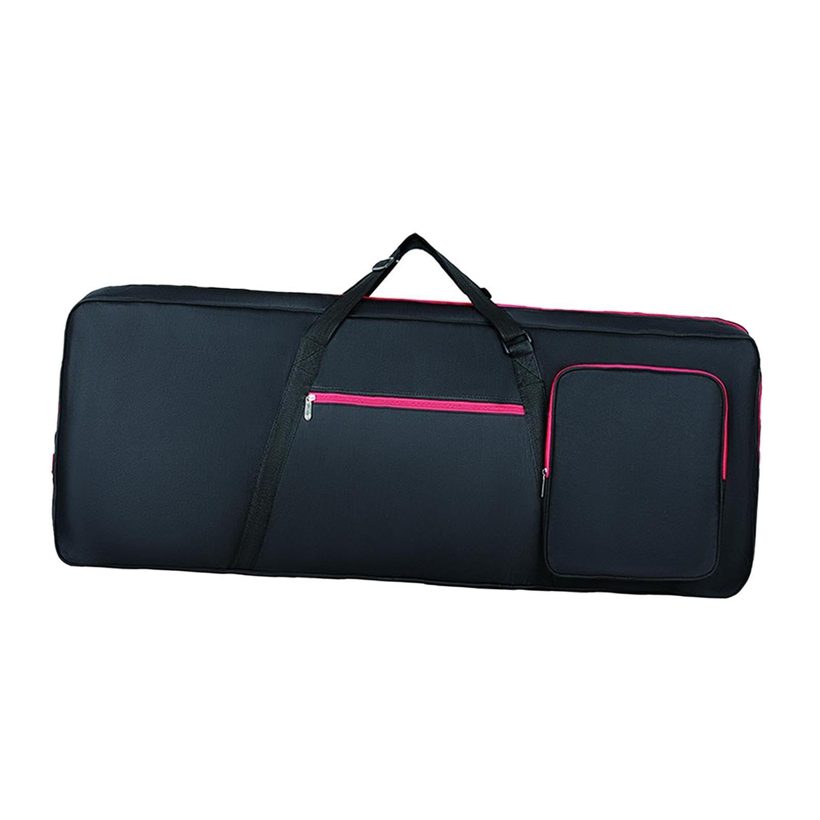 Zaino imbottito per tastiera a 61 tasti, grande capacità, con tasche extra per riporre spartiti e altri accessori musicali, zaino per tastiera a 61 tasti, custodia per pianoforte elettrico