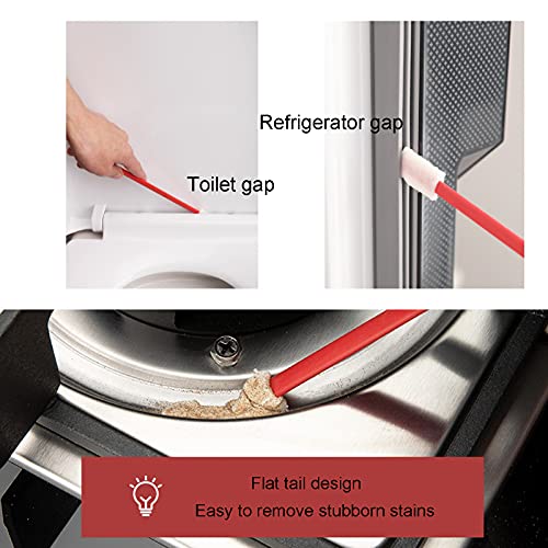 Kevinrooty 50Pcs Disposable Crevice Cleaning Brush Tool Kit, Disposable Toilet Brush, Disposable Toilet Seat Cleaner Tool (Blue) #TOP3