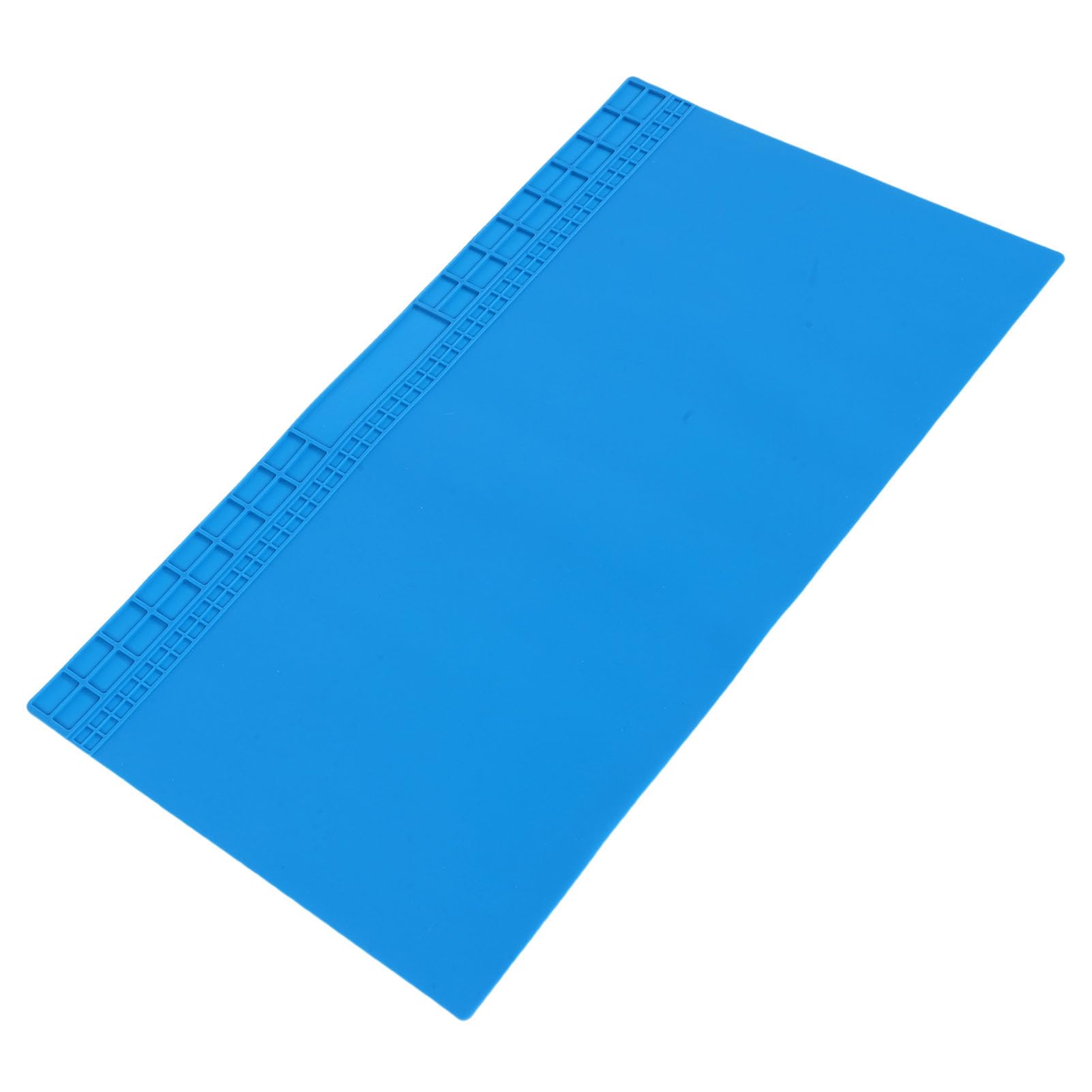 VGEBY Bardzo Duża Silikonowa Mata Lutownicza, Antypoślizgowa, żaroodporna Podkładka Warsztatowa z Organizerem śrubowym do Projektów Naprawy Elektroniki 70x40cm (BLUE)