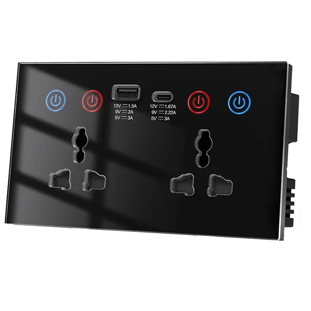 EU UK US Universal Plug WiFi Smart Socket Switch with USB and Type-C Port Outlet Smart Life Via