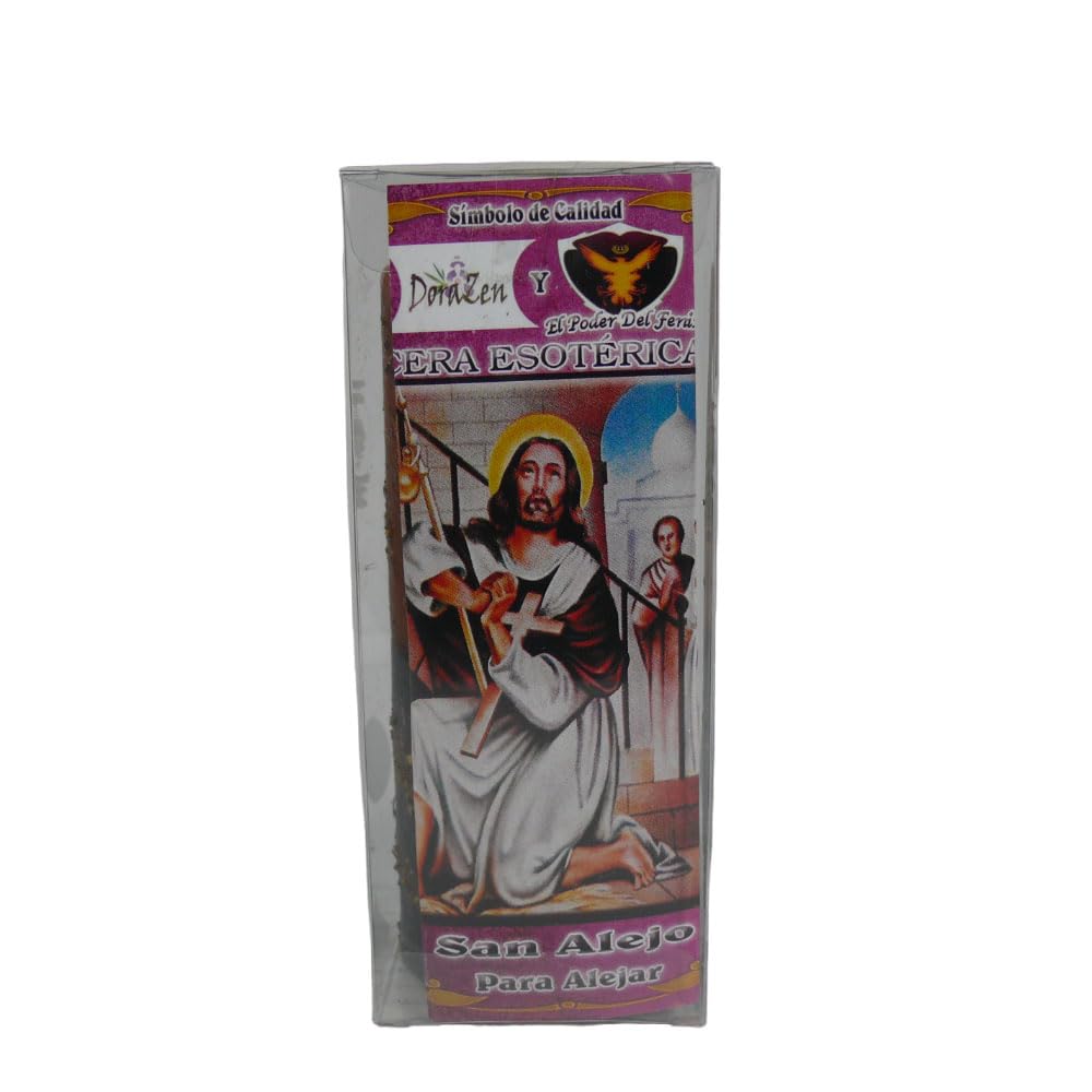 Velón Herboreo San Alejo - Ritual para alejar personas y situaciones Indeseadas con poderosa energía esotérica - Las Velas de Mariano
