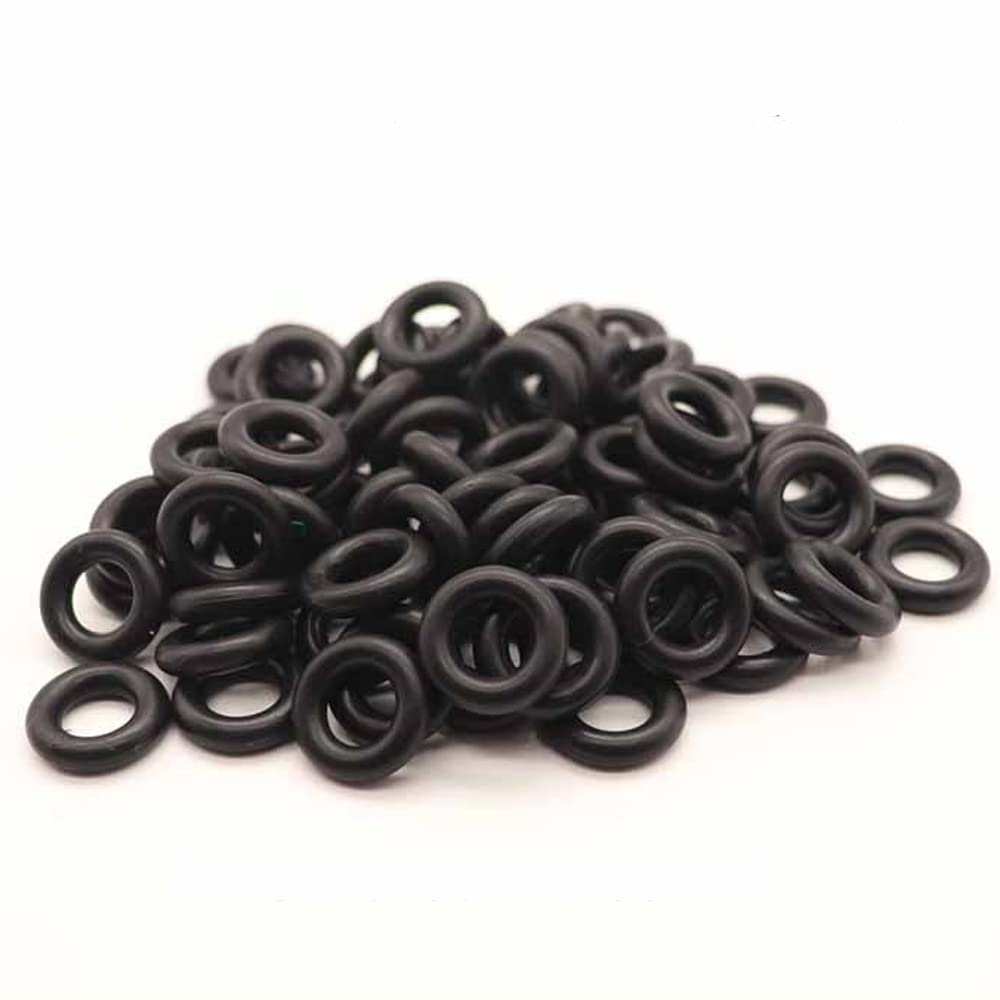 HaneexFuel Injector O-Rings Set [7.52X3.53*14.58mm] - Black Rubber - 50 Count Universal Repair Kits