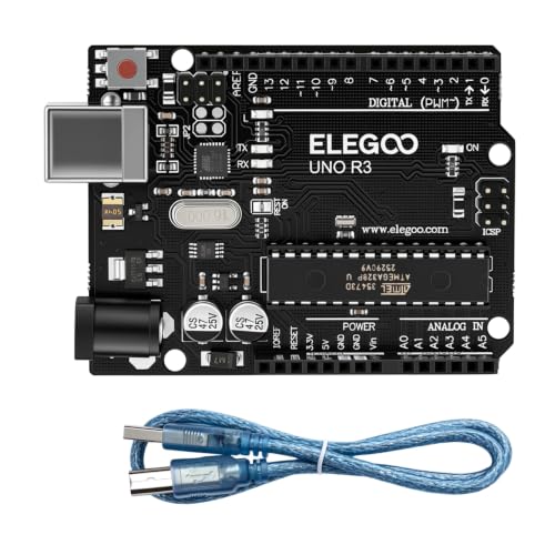 ELEGOO UNO R3 Board with USB Cable Compatible with Arduino