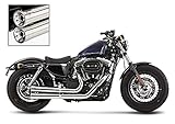  Auspuff Komplettanlage Falcon für Harley Davidson Sportster Forty-Eight 48 (XL 1200 X) 10-13