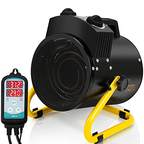 Jopassy Guardabarros con termostato, IPX4 a prueba de salpicaduras, calentamiento rápido, protección múltiple para invernaderos, terraza, jardín