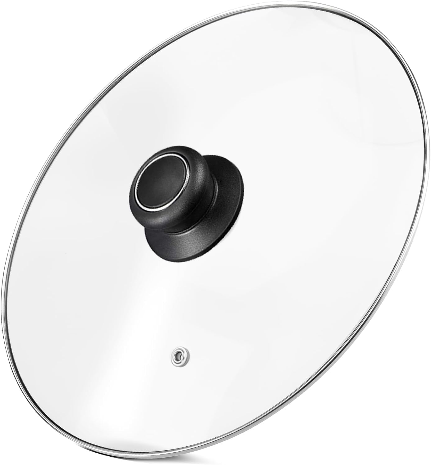 12 Inch Pan Lid - Glass Lids For Lodge 12" Cast Iron Skillet, Frying Pan, Wok, Pot Fry Pan And Dutch Ovens - Designed With Steam Vent Hole