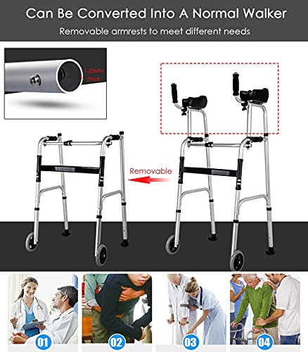 Déambulateur vertical 150kg pliable pour rompre l'isolement des aînés