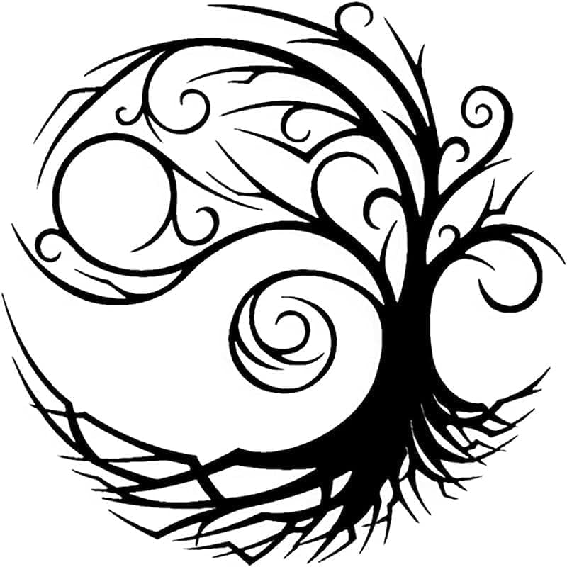 Sculpture murale arbre de vie : œuvre d'art en métal haut de gamme de 30cm