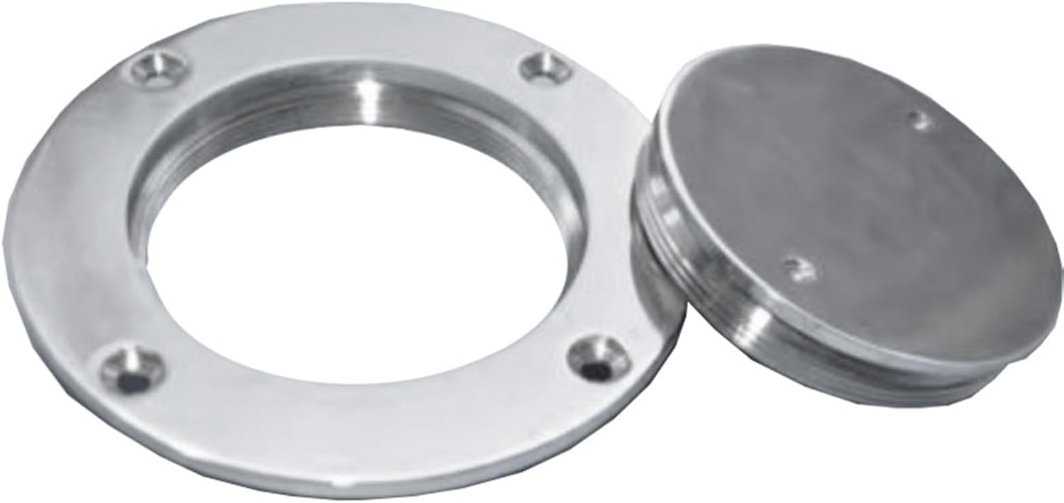 FERDUS Ship Fittings 316 Stainless Steel Boat/Marine 3" Deck Plate Cabin Hardware Polished Stainless Steel