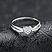 Jsely Adjustable Open Rings for Women Love Heart Ring CZ (one Size fits All Rings) 925 Sterling Silver Jewelry (Adjustable)