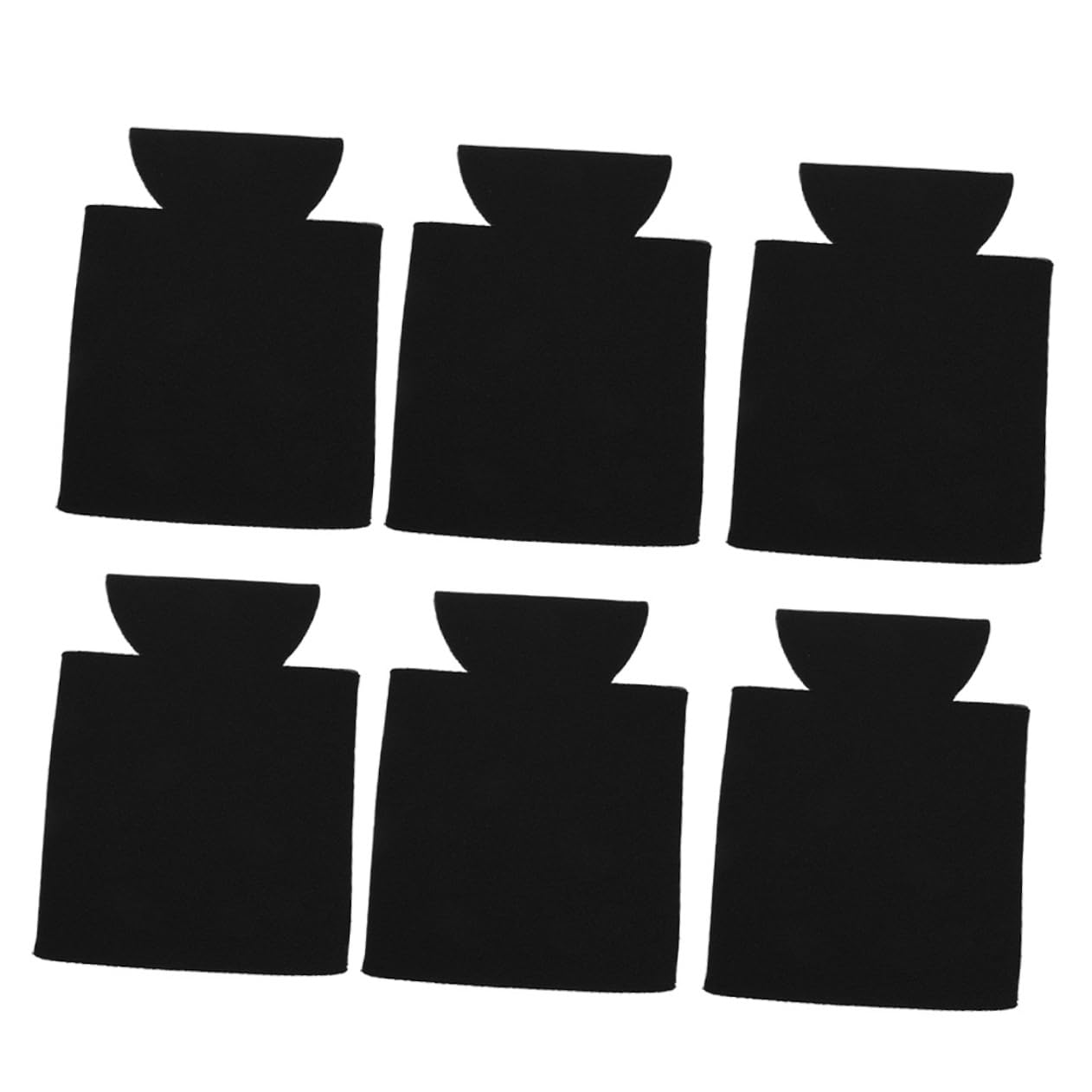 Unomor 6pcs Cup Set Beer Holder Beer Coolers for Bottles and Cans Beverage Can Cooler Sleeve Soda Can Sleeve Pumpkin Bowl with Lid Bar Supply Can Cooler Can Covers Drinks Foam Black