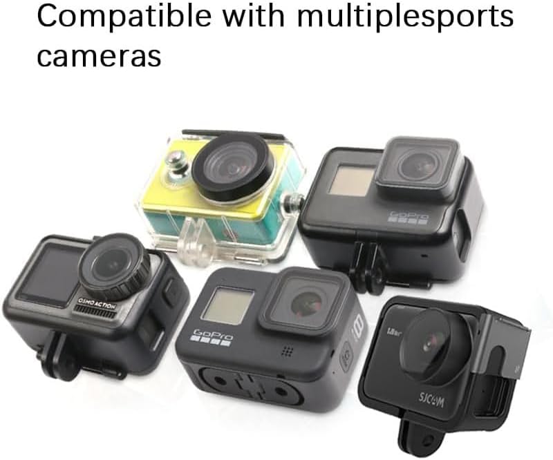 Miniatura 7 de AGV K1S - Kit de montaje de barbilla hecho para casco K1 S, kit de montaje de cámara de fibra de carbono, soporte de cámara ajustable compatible con