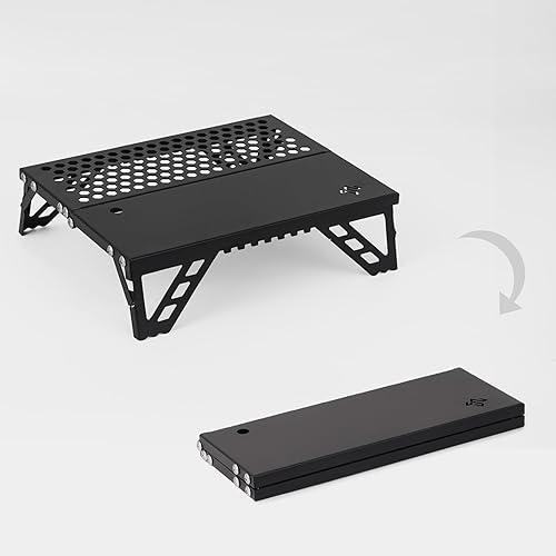 Miniatura 6 de Mesa portátil de peso ligero de viaje instantáneos configuraciones mesa de playa plegable para acampar senderismo mochilero picnic al aire libre