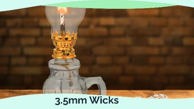 Mecha redonda de algodón 3.5mm para lámpara de aceite miniatura 7