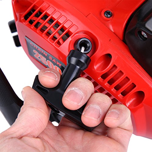 Ridgeyard Petrol Chain Saw Cutting Wood Gas-Powered Chainsaw 25CC 2-Stroke Single Cylinder Light Weight Chain Saw