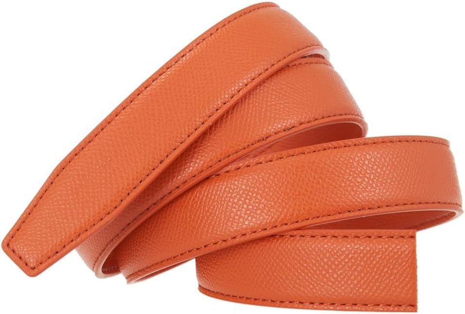 Women's Automatic Belt Body 2.4CM Microfiber Bright Color Matching image 2