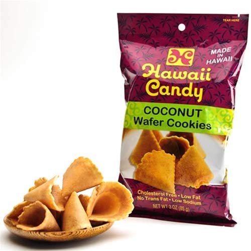 Hawaii Candy Coconut Wafer Cookies 10 oz, 1 Pack Grocery & Gourmet Food