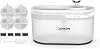 Xenon Smart Automatic Cat Water Spring Pet Fountain Pet Dispenser and 4 Water Spring Filters 2-Piece Pet Products Set Transparent [Energy Grade A]