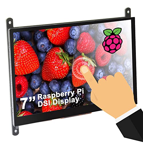 Image of OSOYOO 7 Inch DSI Touch Screen LCD Display 800x480 for Raspberry Pi 5 4 3A 3B+ 2 - Portable Capacitive Touchscreen Monitor with DSI Cable - Great for DIY IOT Circuits and Coding Beginners