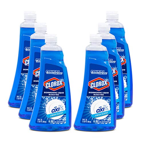 Clorox Dish Soap Oxi Magic in Fresh Scent | Household Cleaning Supplies By Clorox | 26 Ounces - 6 Pack