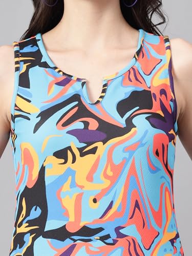 Image of KOTTY Women's Bodycon Above The Knee Dashing Designs Bright Mirage Dress