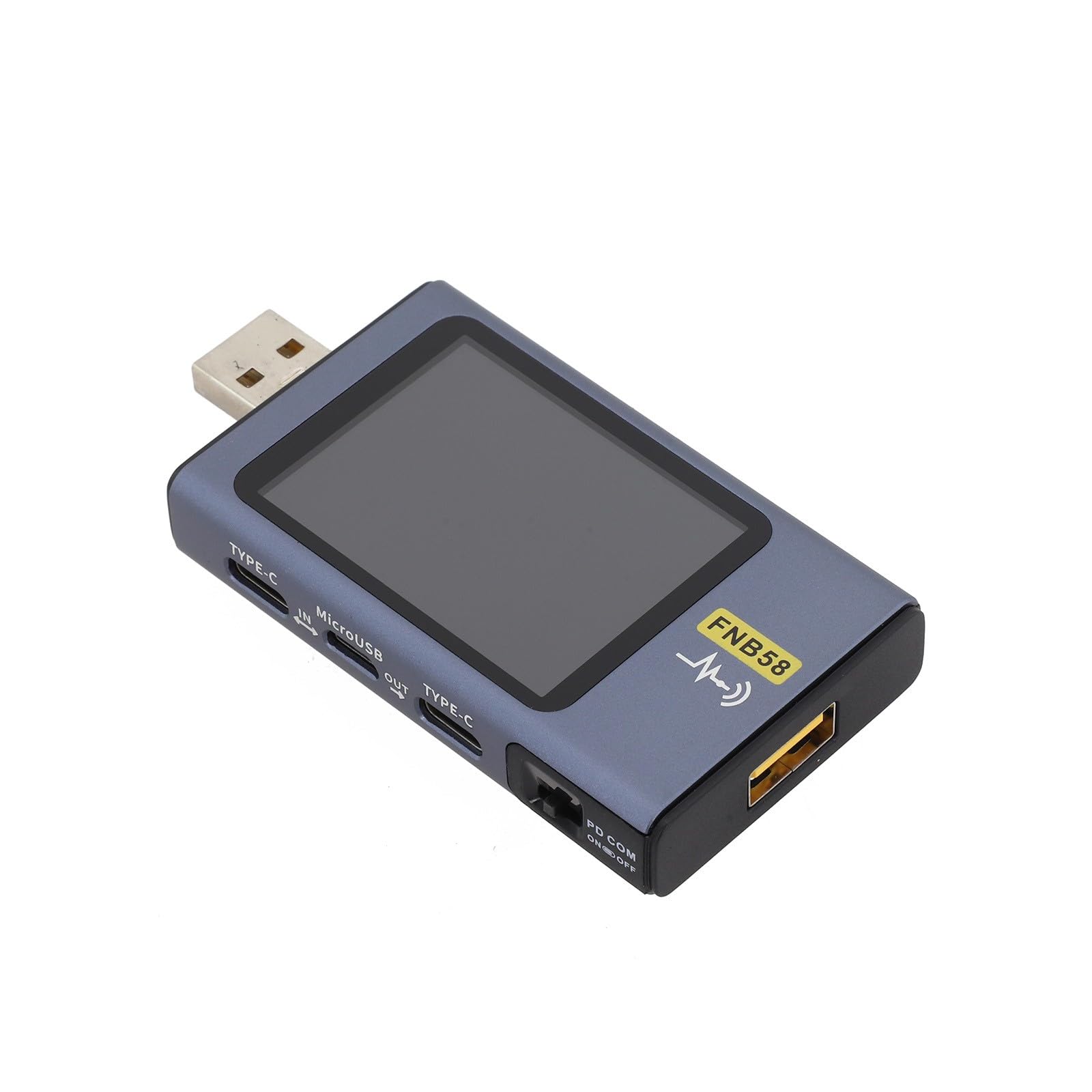 1 medidor de voltaje FNB58 USB tipo C Multifunción Fast Charge Tester QC/PD Decoy Test Meters with APP Control