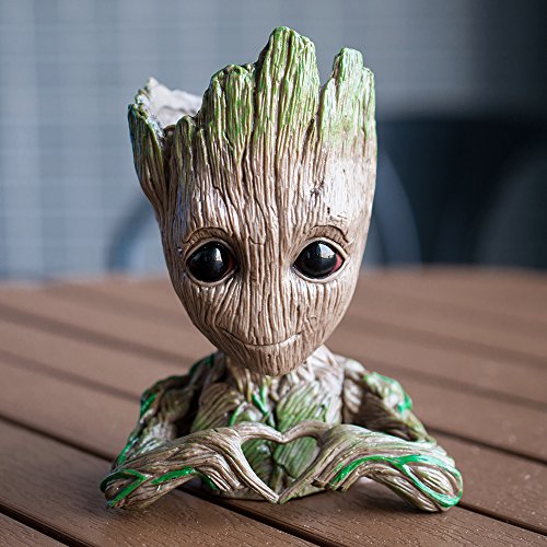 Parfait Comme Cadeau Figurine Daction Guardians Of The Galaxy Pour Plantes Et Stylos Meiqils Baby Groot Pot De Fleur Jardin Jardinage