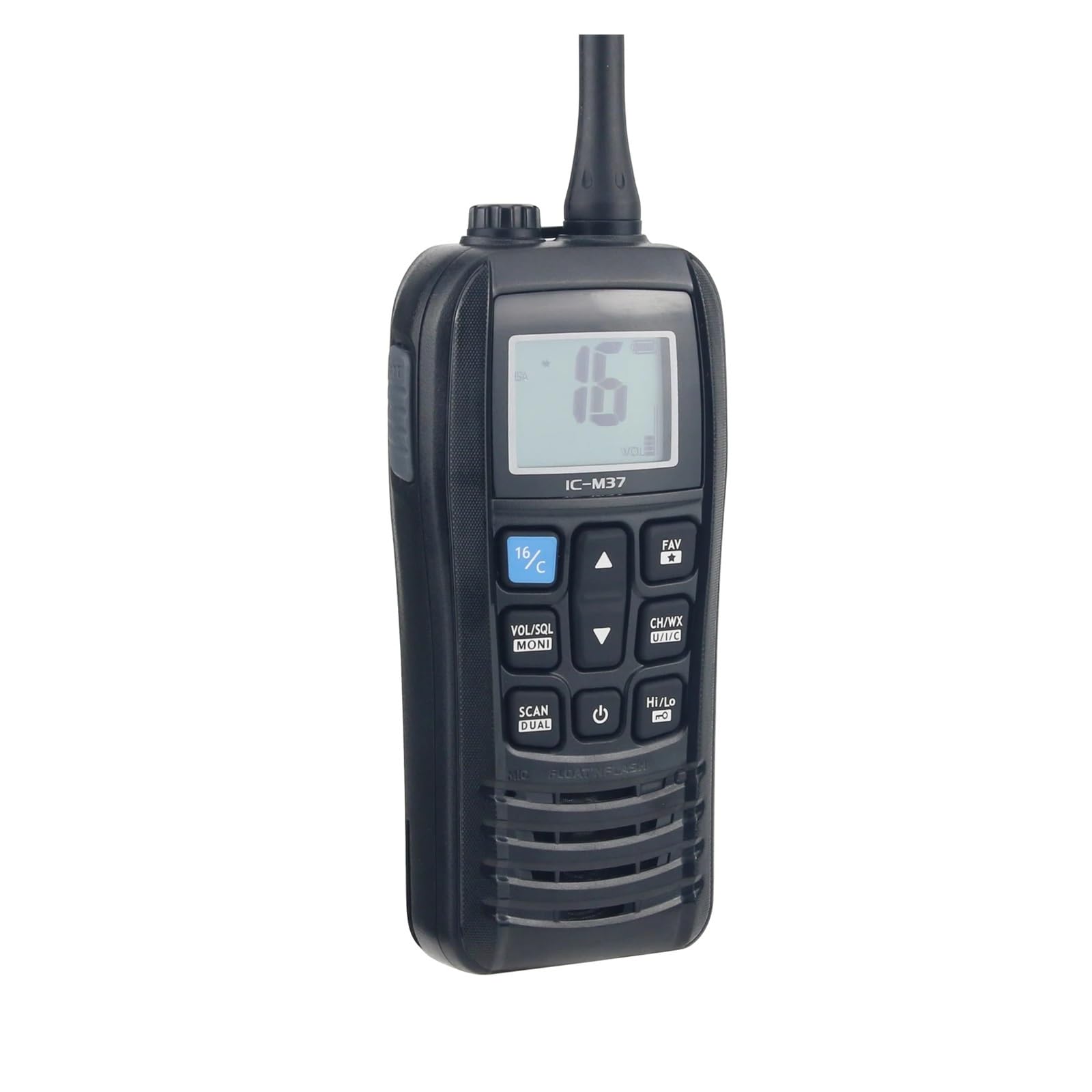 IC-M37 6W 5KM Transceiver VHF Ręczny nadajnik-odbiornik morski Statek Walkie Talkie Radio VHF Do użytku przemysłowego i zewnętrznego