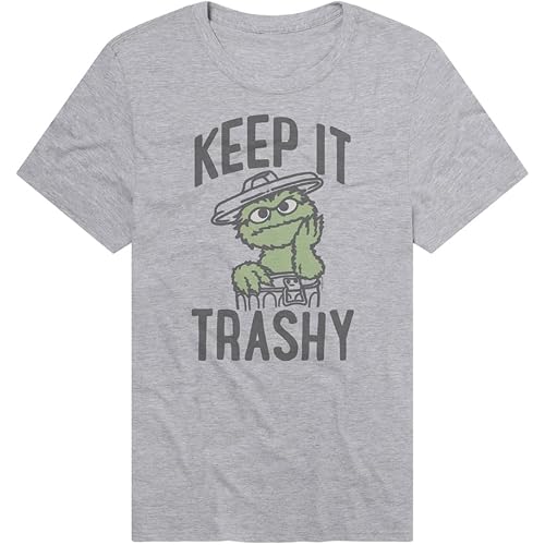 Popfunk Official Sesame Street Adult Unisex Classic Ring-Spun T-Shirt Collection