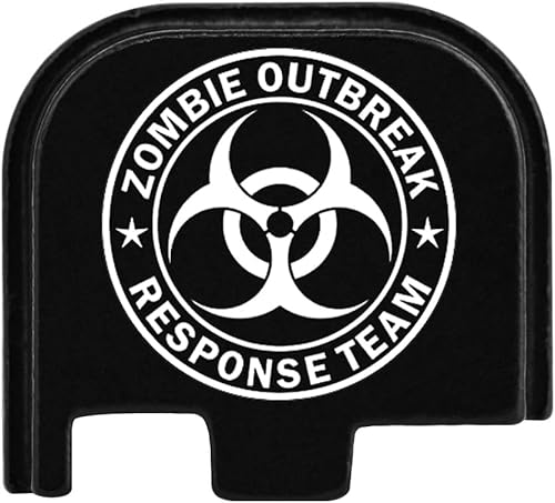 Miniatura 10 de Placa trasera de aluminio anodizado grabado con láser para Glock de 0.354 in 43X y 48 y 43X MOS 48 MOS  Reemplaza la placa de plástico original