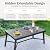 PHI VILLA 7 PCS Patio Dining Set, 6 Padded Swivel Dining Chair with Quick-Dry Cotton and 1 Extandable Metal Table,E-Coating for Rustproof for Outside, Poolside