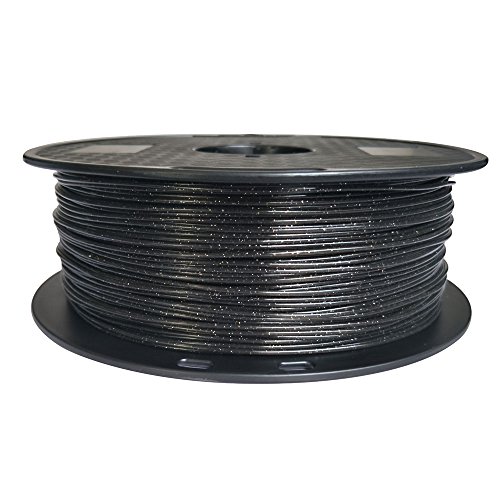 Marble PLA Filament 1.75mm 3D Printer Filament 1KG 2.2LBS Glittery Sparkle Shining PLA Material Glitter Black Sky Speckle Sparkly Galaxy Color