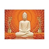 Un cuadro de Buda con el que puedes decorar ambientes de estilo exótico, oriental y moderno.