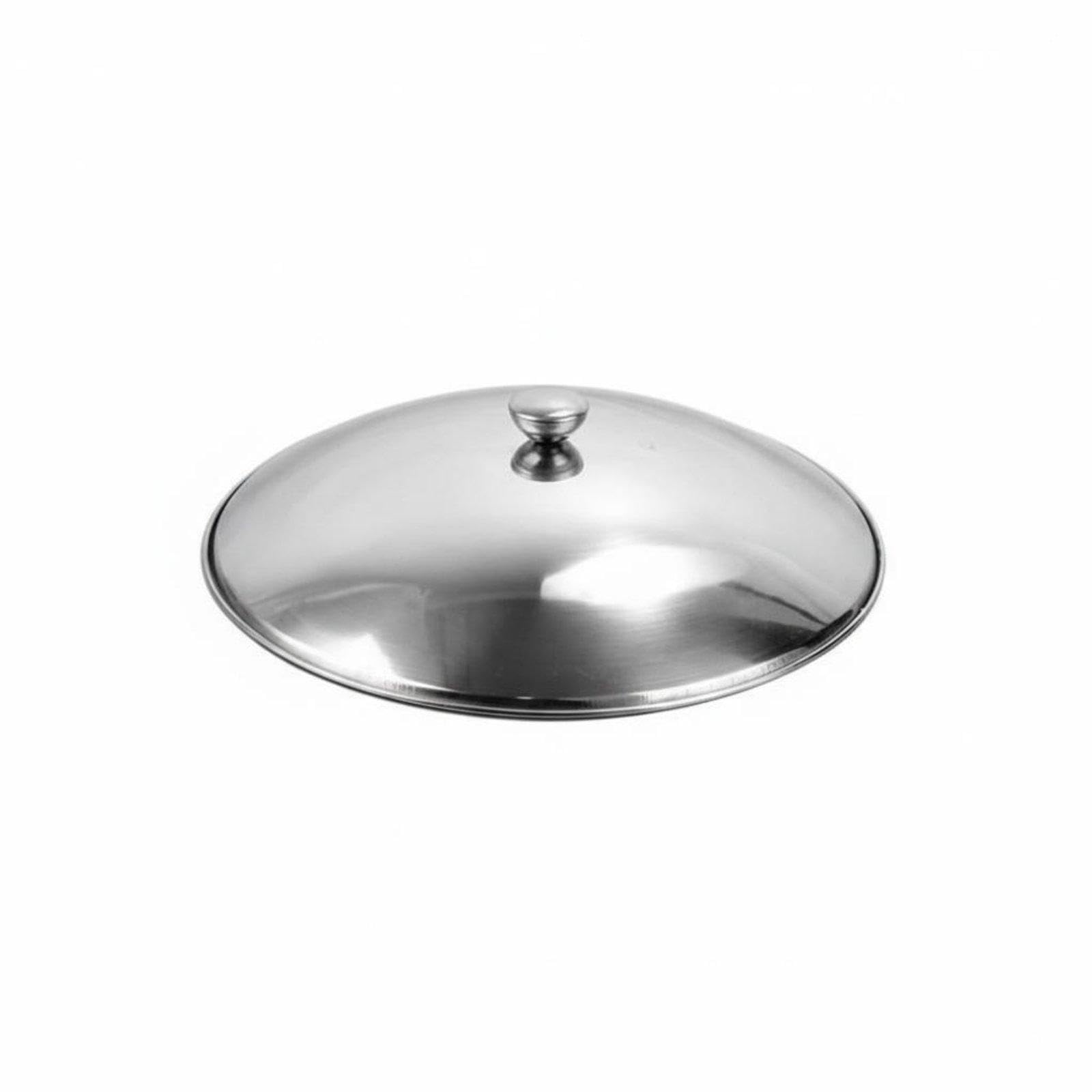 stainless steel pot lid heavy duty chafing dish cover sturdy domed wok lid for restaurant owners, food enthusiasts, restaurants, bar, catering events silver 8 inch plain