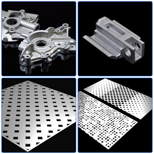 STARVAST 2 PCS Aluminium Blech Platten Zuschnitte,20 × 20 cm aluplatte 5mm,Alu Panel Platte mit Schutzfolie Alubleche Aluminiumblech Dicke Alu Blech Alublech für Modellbau Messebau Diy Handwerk