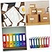 Gadpiparty 40Sets Self Adhesive Index Card Holders Sleeves for Easy Organization for Labeling Storage and Efficient File Management for Office and Library