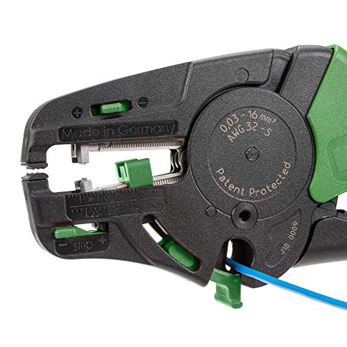 WAGO Abisolierzange Quickstrip Vario 206-1125 | für 0,03 mm² - 16 mm², schnelles und präzises Abisolieren von feindrähtigen und massiven Leitern
