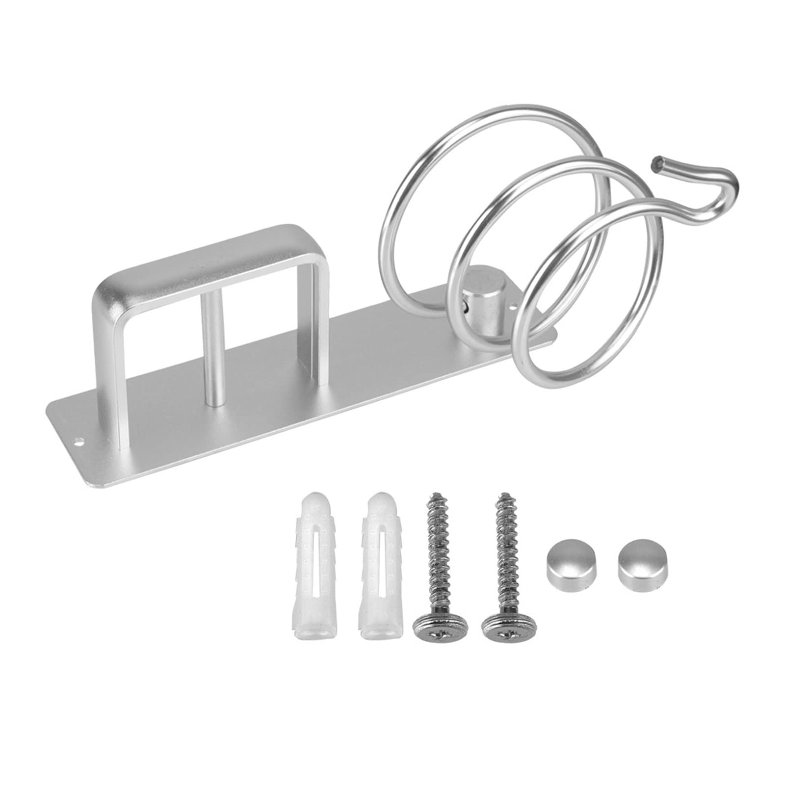 Soporte Compatible with secador de Pelo montado en la Pared, Estante organizado, Soporte Compatible with alisador de Pelo, Estante de Hierro Compatible with rizar el baño, estantes de Almacenamiento,