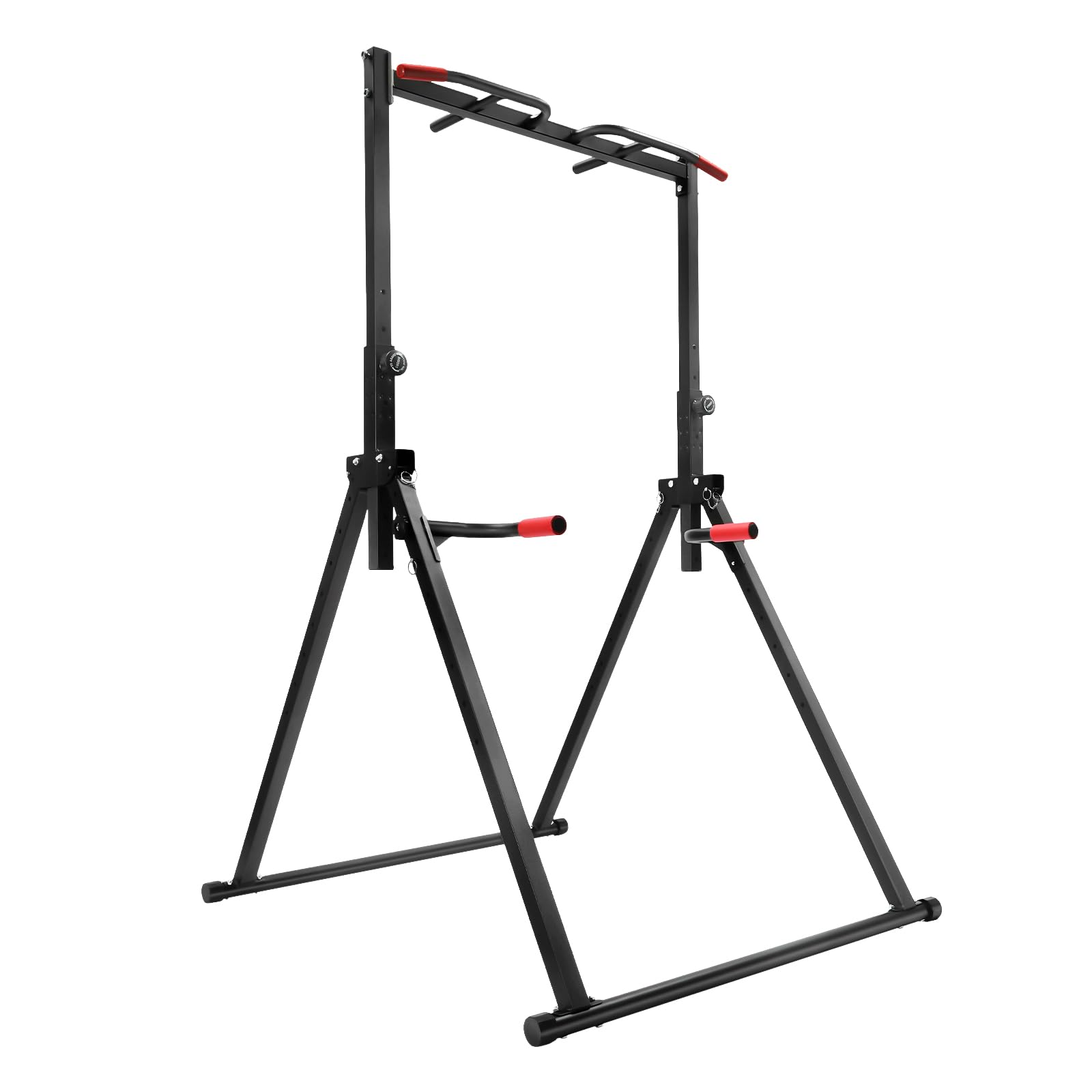 Barra per trazioni in piedi | Capacità di carico di 200 kg | Altezza regolabile 1,75-2,3 m | Con barre Dip | Pieghevole per risparmiare spazio | Power Rack