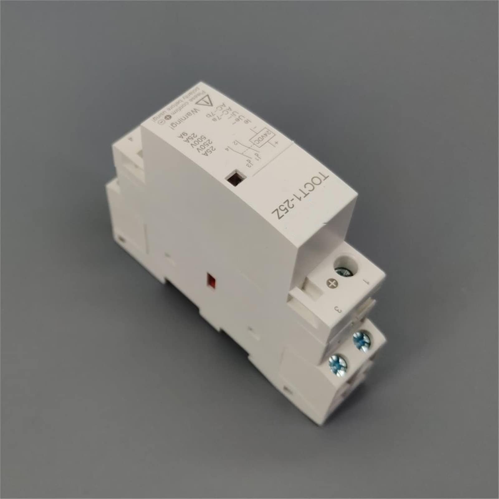 Contacteur TECT1 2P 25A DC12V 24V bobine 220V/230V 50/60Hz Din Rail ménage AC contacteurs modulaires 2no électricité industrielle (Color : Dc 12v)