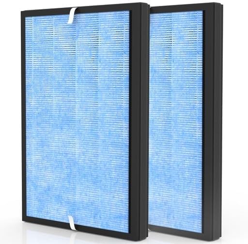 Filtro de repuesto HP8 compatible con purificador de aire SimPure HP8, SP-HP8-RF, paquete de 2