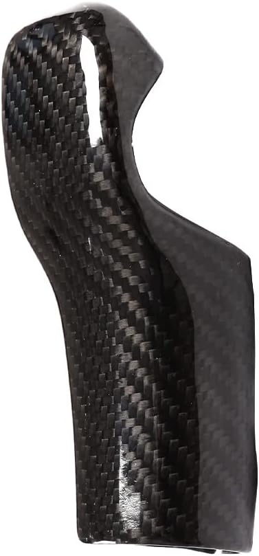 Daeiclru Real Carbon Fiber Gear Shifter Head Cover Fit for Toyota Supra GR A90 A91 MK5 2019-2022, Gear Shift Knob Cover, Interior Gear Shifter Head Trim Accessories (Style A - Black)