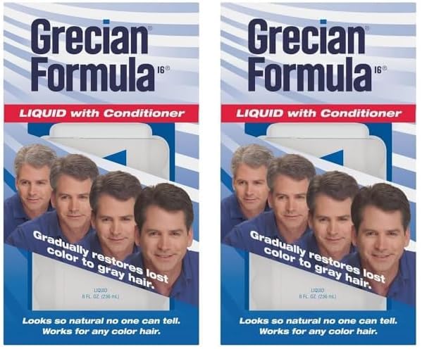 Grecian Formula líquida con acondicionador, 4 onzas (paquete de 2)