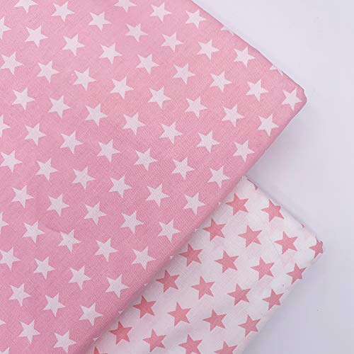 Image of 7Pcs 20 inch x 20 inch Cotton Fabric DIY Making Supplies Quilting Patchwork Fabric Fat Quarter Bundles DIY for Quilting Cotton Patchwork Cushions (Start, 20 inch x 20 inch)