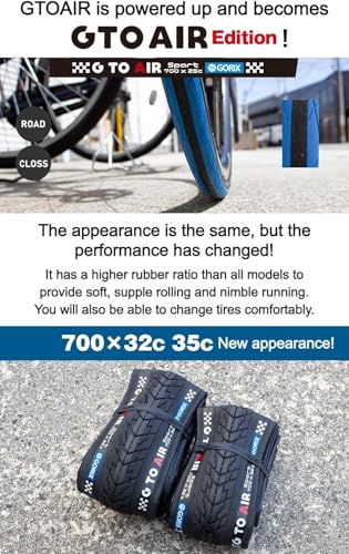 Image of GORIX Road Bike Tire 700x23C 25c 28C 32c 35c Cycling Bicycle (Gtoair)