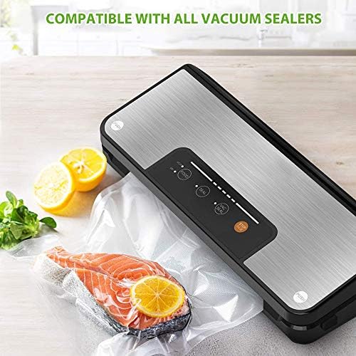 Vacuum Food Sealer Bags 20X30cm/150 Bags Textured Food Vacuum Sealer Bag Thick Embossed Bags Upgrade Design Pre-Cut Bag BPA Free for Food Storage Sous Vide Cooking