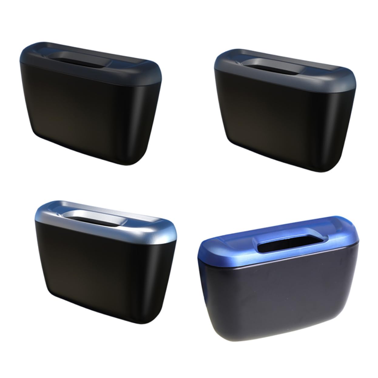 GLEAVI Multi-Function Vehicle Trash Can Portable Car Garbage Bin Leak Design for Road Trips and Daily Use Space-Saving Silver Design for Cleanliness and Practicality